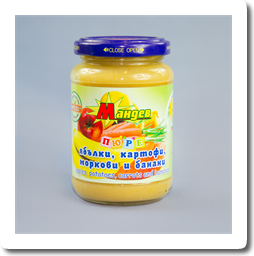 Ябълки, картофи, моркови и банан